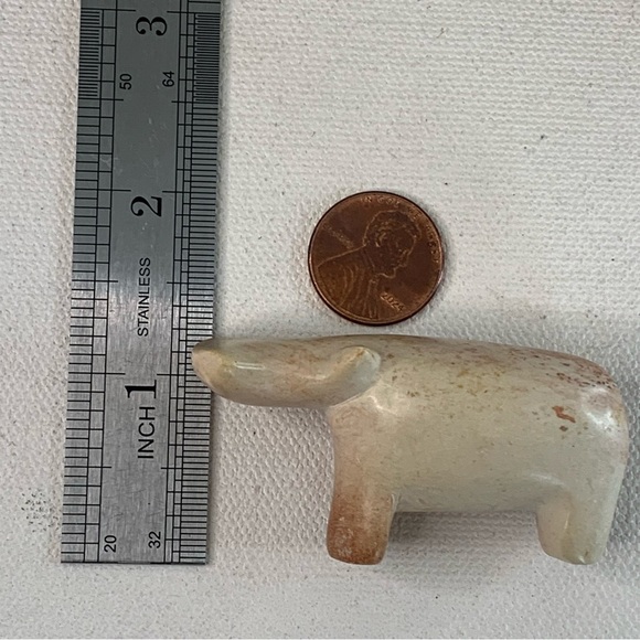 Kisii Soapstone Hand Carved HIPPO Figurine Stone Carving Mini Animal Figure 2.4” - Picture 13 of 14